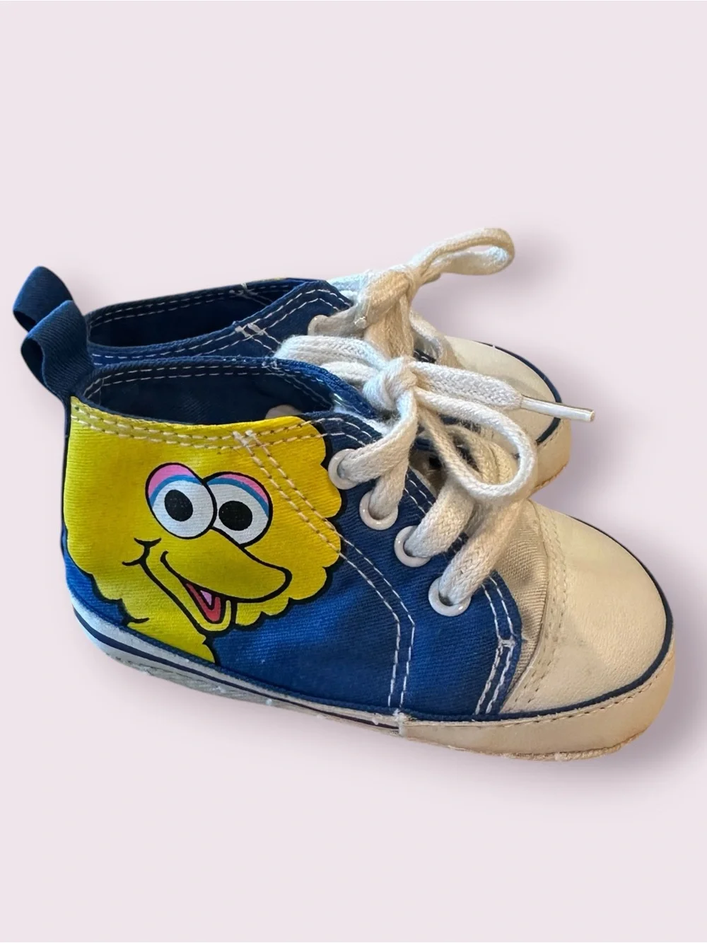 Baby Sesame Street Big Bird Blue and Character Sneakers Size 2